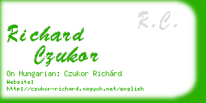 richard czukor business card