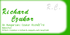 richard czukor business card